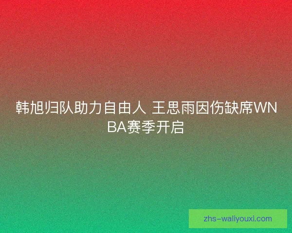 韩旭归队助力自由人 王思雨因伤缺席WNBA赛季开启